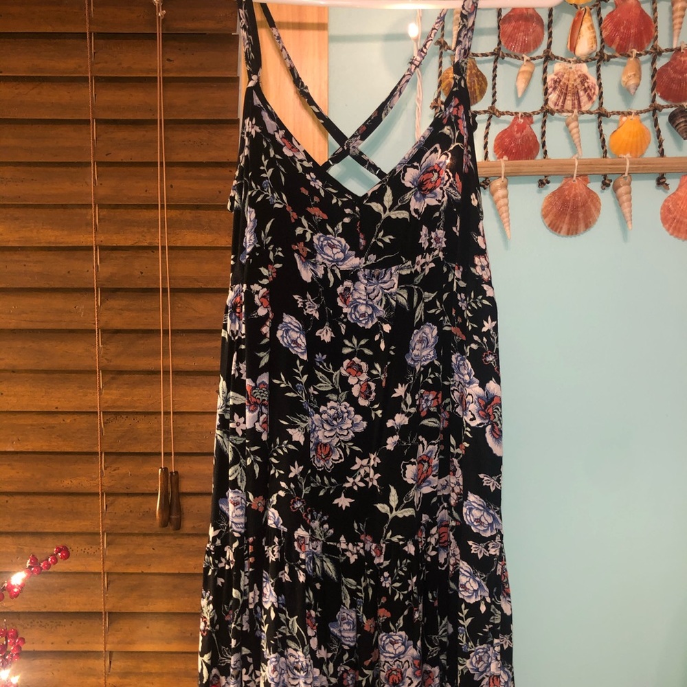 Spaghetti strap floral dress